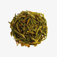 一碟皇茶綠茶葉圖片素材